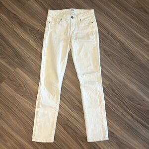 Paige skyline ankle peg skinny white jeans size 25 great condition